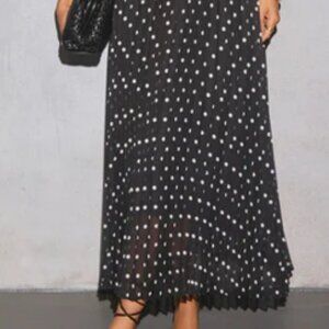Vici Korrina Polka Dot Midi Skirt